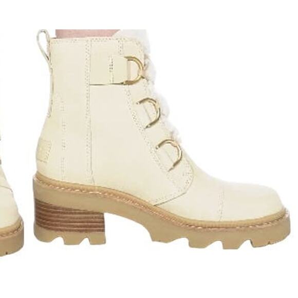 Sorel Women's Joan Now Lace Cozy Boots 7.5 Bleached Ceramic NWT - Picture 8 of 10